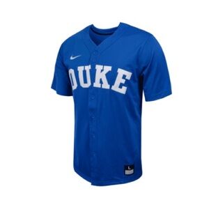 Nike Men’s Duke Button Baseball Jersey. Size Large. NEW with tags.